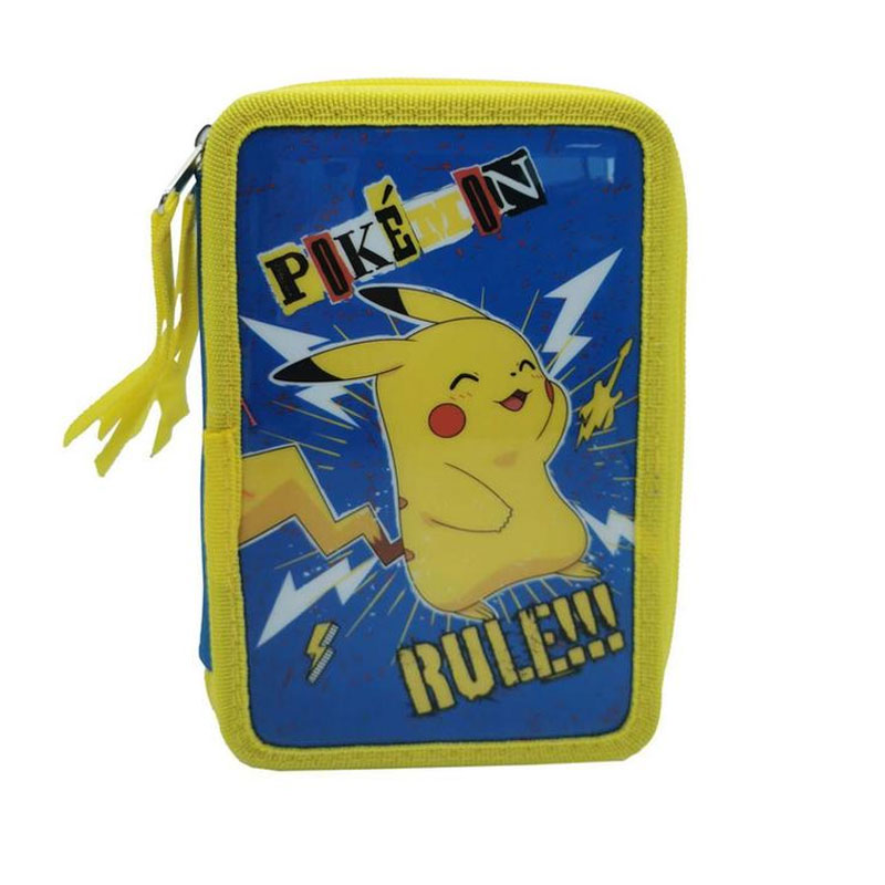 Distribuidor mayorista de Plumier triple Pikachu Pokémon