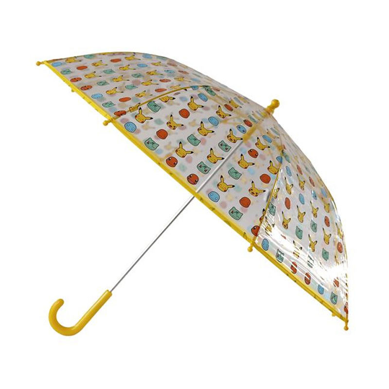 Paraguas manual transparente Pokémon 67cm - amarillo 批发