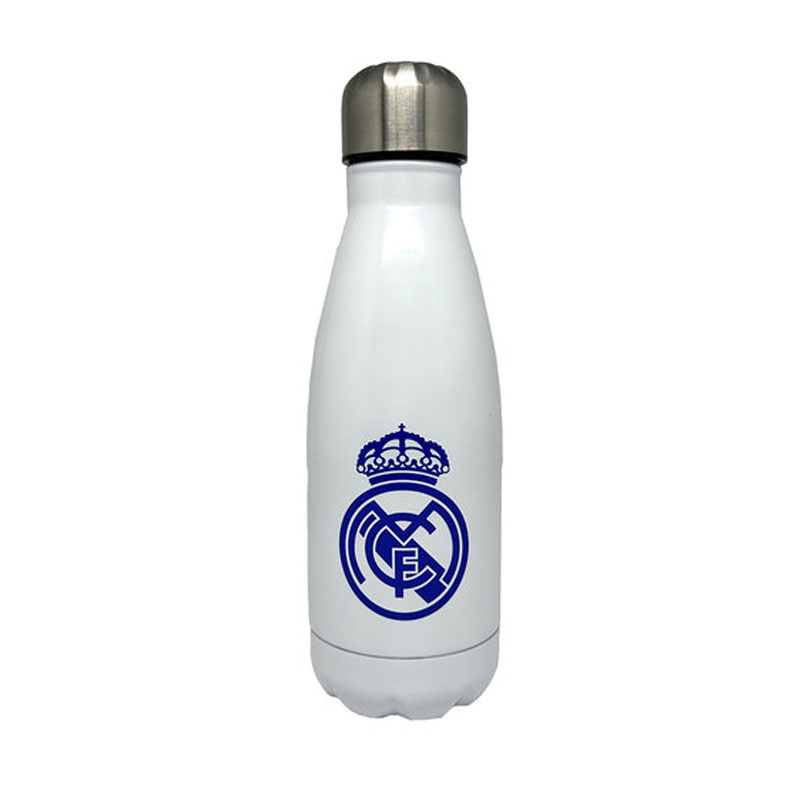 Botella de acero 550ml Real Madrid C.F. - blanca - Kilumio