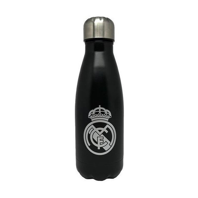 Botella de agua acero Real Madrid blanca