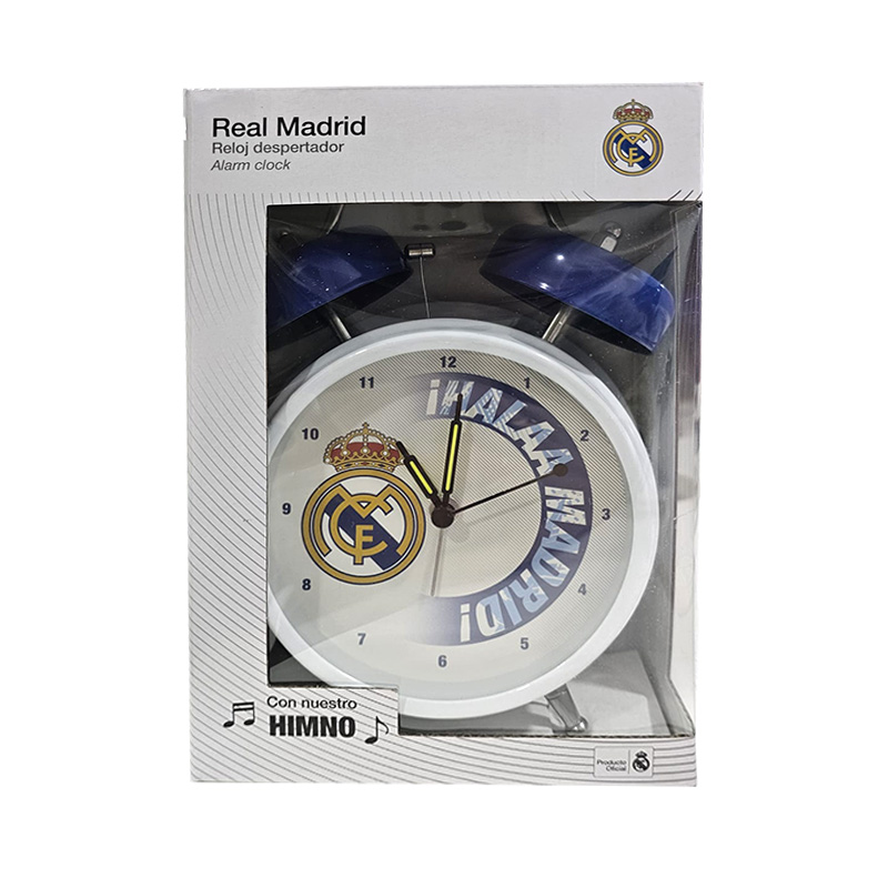 Reloj despertador c/himno Real Madrid