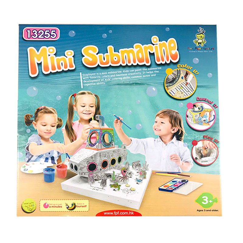 Distribuidor mayorista de Bricolaje 3D Mini submarino cartón