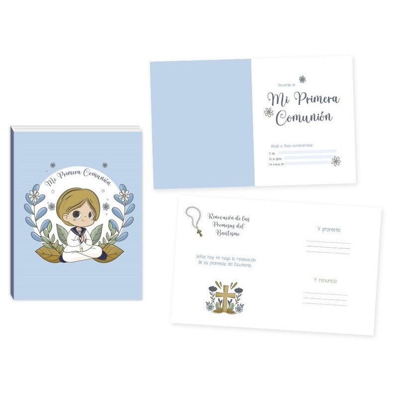 Libro fotos y recuerdos Mi primera comunión - niño