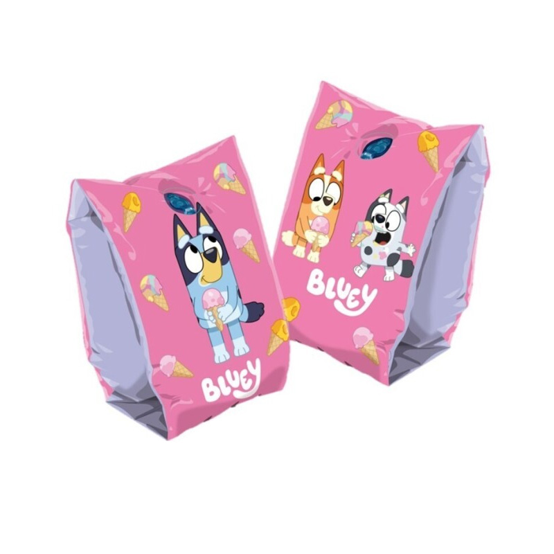 Manguitos hinchables Bluey & Bingo 15x25cm - rosa