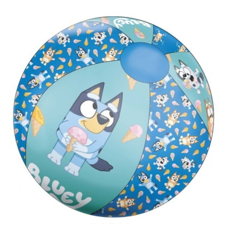 Pelota hinchable playa Bluey 51 cm - azul