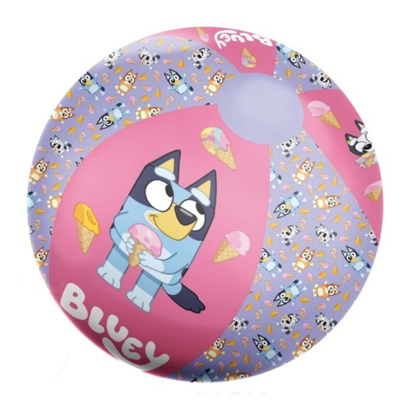 Pelota hinchable playa Bluey 51 cm - rosa