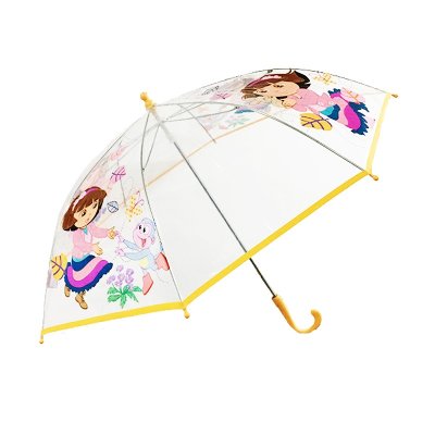 儿童手动透明雨伞：爱探险的朵拉（Dora）46cm 18" 款式1 批发