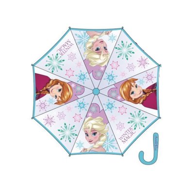 Paraguas transparente manual Frozen 46cm-color azul 批发