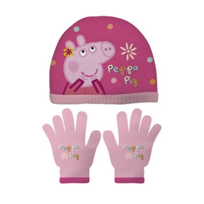 Set gorro guantes Peppa Pig Flower 批发
