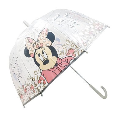 Paraguas transparente manual Minnie Mouse Style 48cm - gris 批发