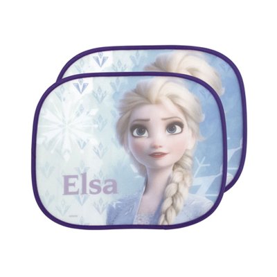 2 parasoles laterales Elsa Frozen II con lámina colorear
