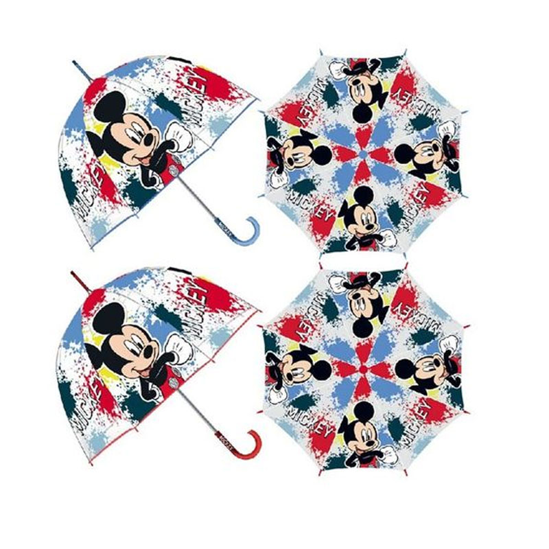 Paraguas manual transparente Mickey Mouse 69cm 批发