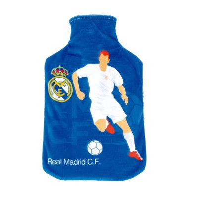 Botella c/funda agua caliente Real Madrid