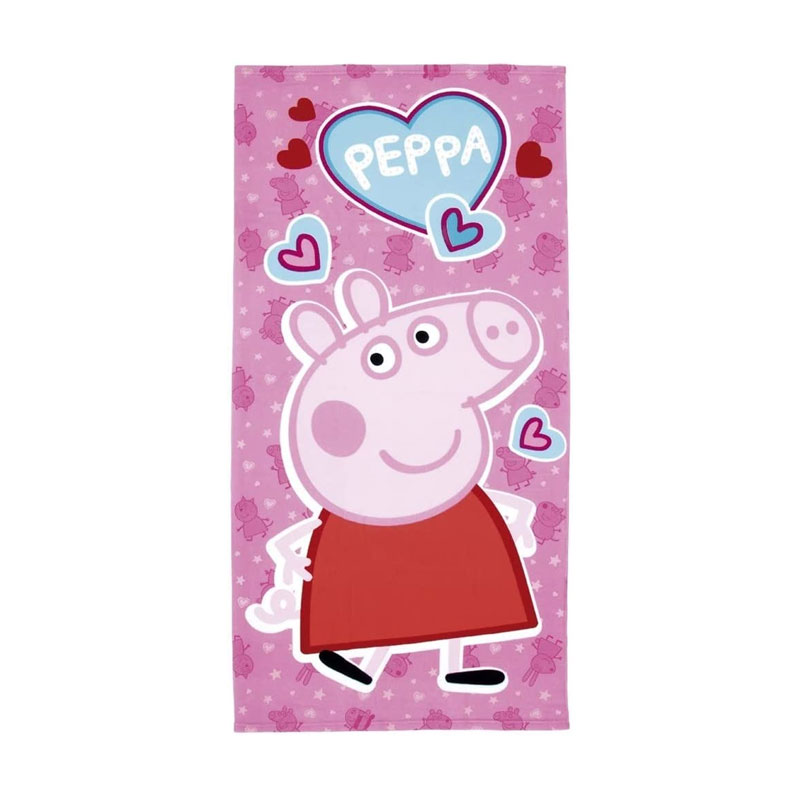 Toalla microfibra 70x140cm Peppa Pig Love 批发