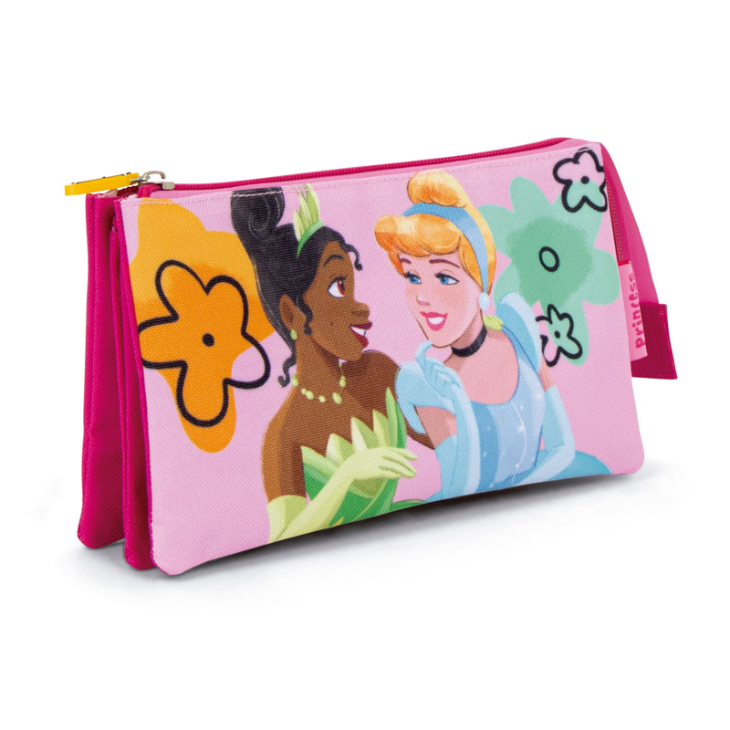 Estuche triple Princesas Disney 21x11cm