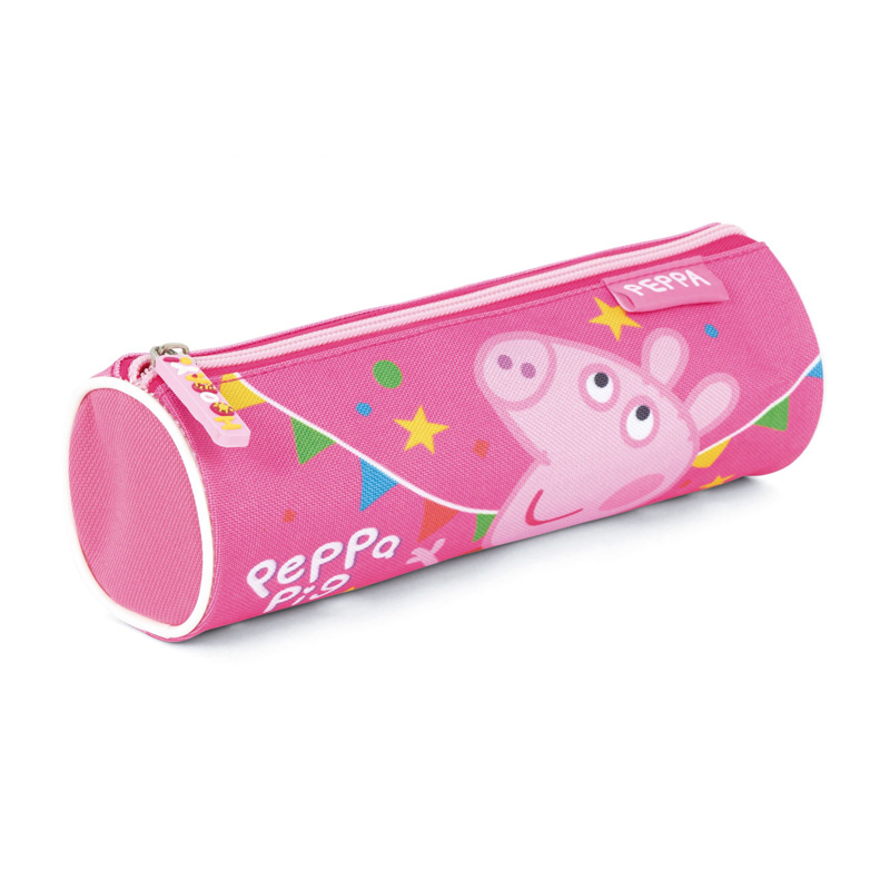 Estuche cilíndrico Peppa Pig 21x7cm