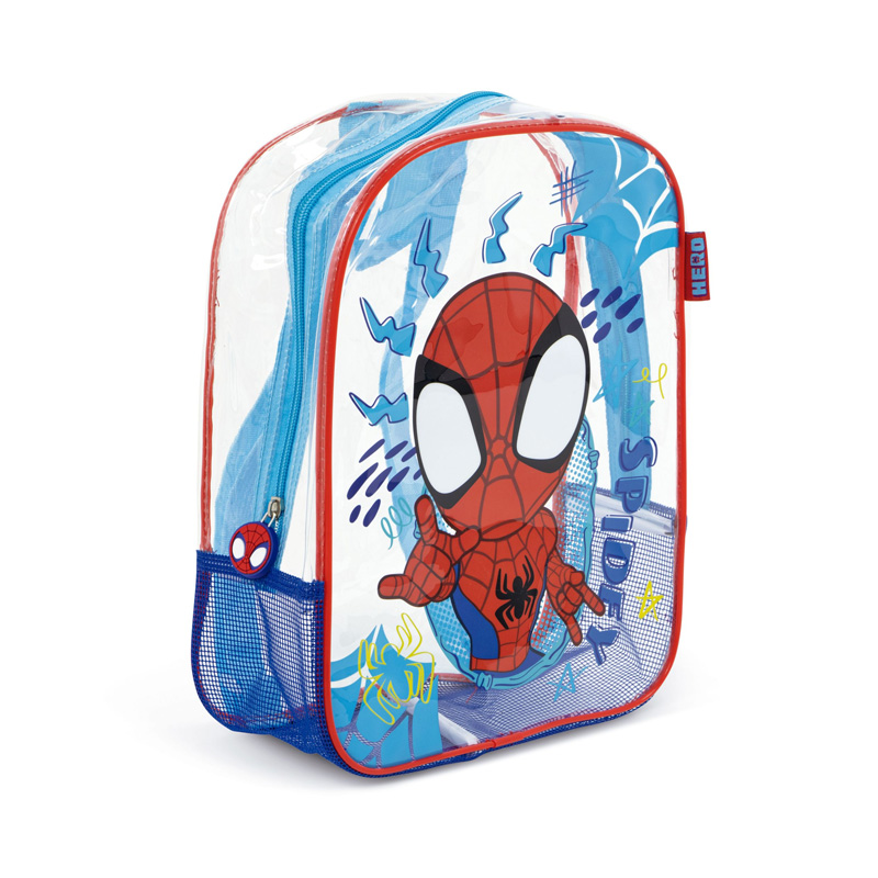 Mochila de playa transparente Spidey 31cm