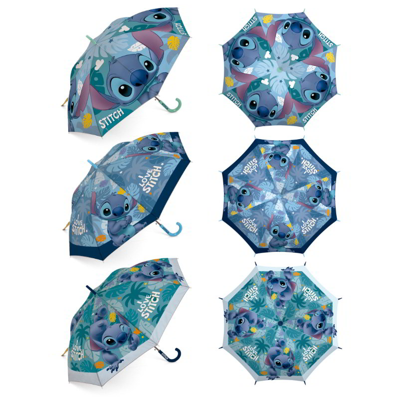 Paraguas automático Stitch Palmeras Disney 69cm