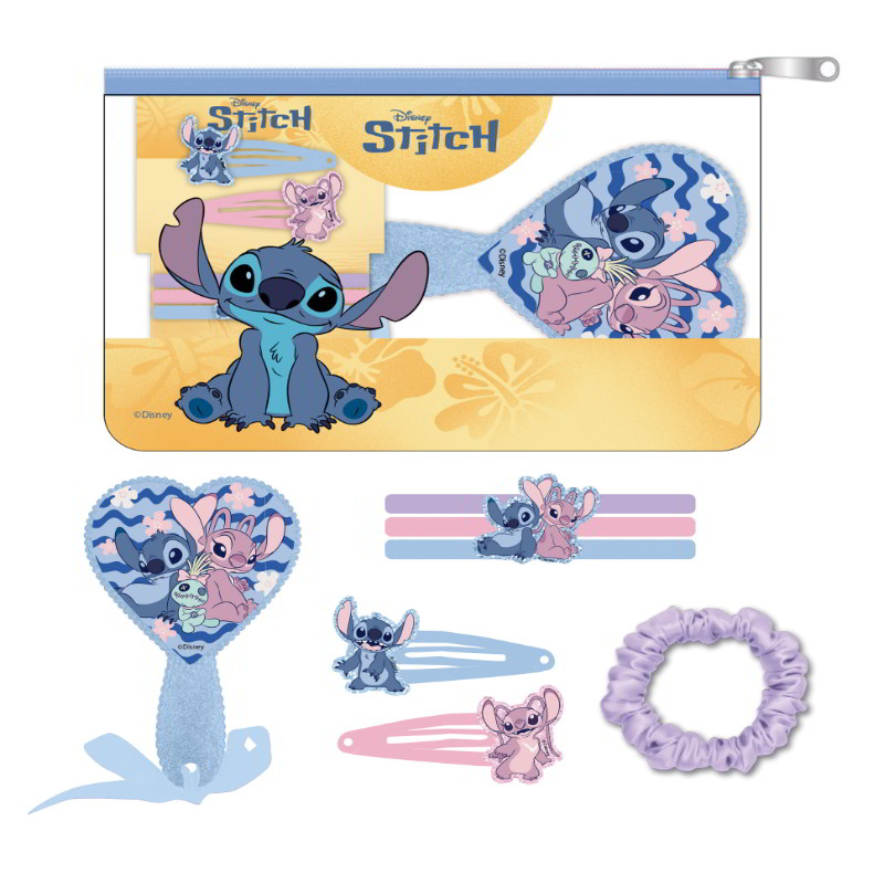 Set de pelo 7 piezas Lilo & Stitch rectangular