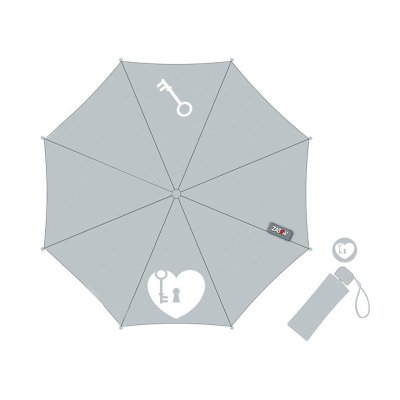 Paraguas plegable manual Heart - gris 批发