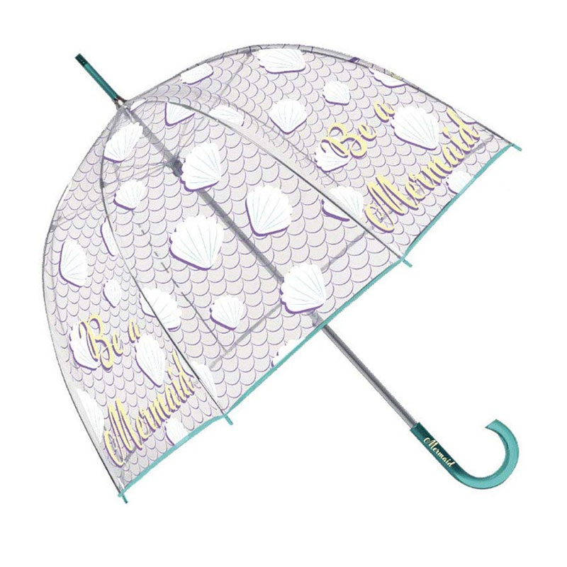 Distribuidor mayorista de Paraguas transparente automático burbuja Mermaid 58cm