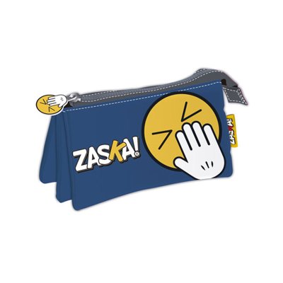 Wholesaler of Estuche triple Emoji 22x11cm - azul