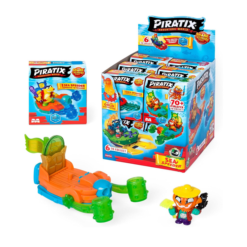 Expositor 12 cajas Sea Speeder Piratix Shark Treasure