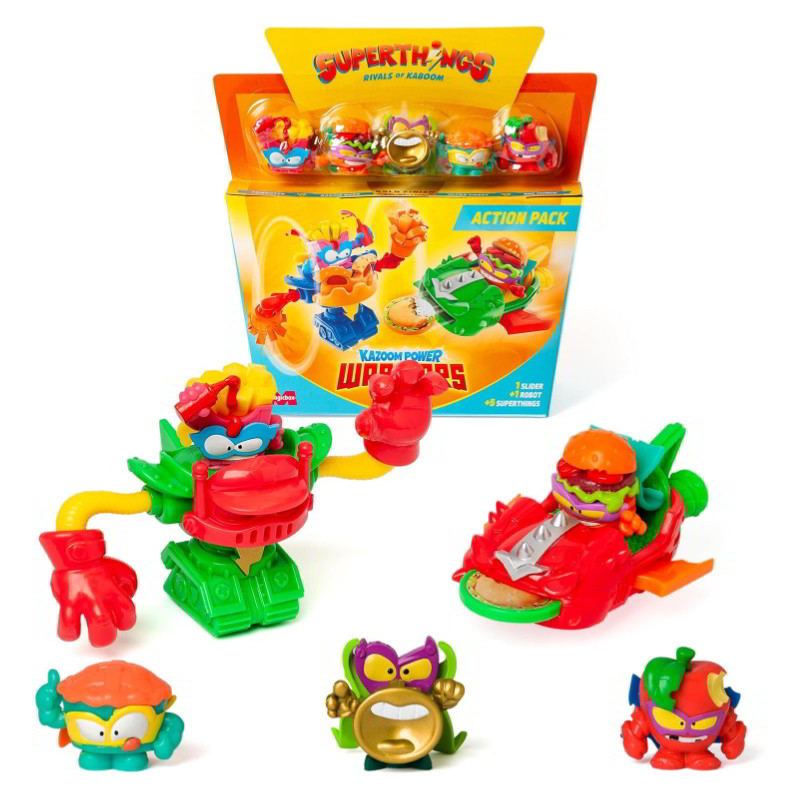 Distribuidor mayorista de Action Pack Superthings Kazoom Power Warriors - modelos aleatorios