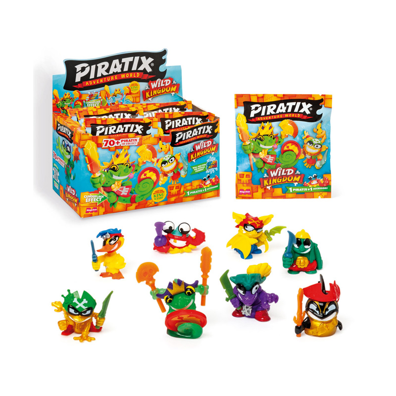 Expositor 24 sobres Piratix Wild Kingdom
