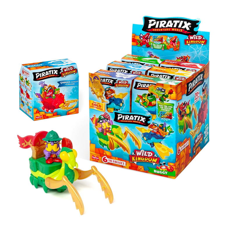 Expositor 12 cajas Buggy Piratix Wild Kingdom