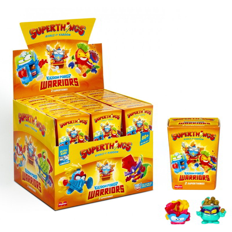 Expositor 24 cajitas 2 Superthings Kazoom Power Warriors