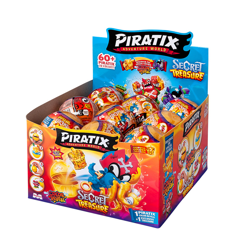 Expositor 18 bolas Piratix Secret Treasure