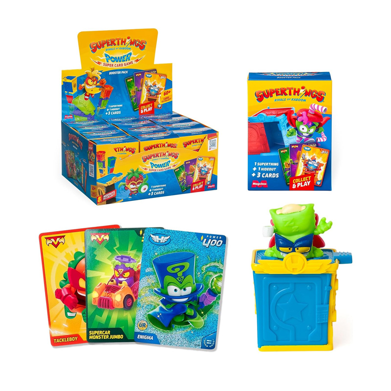 Expositor 12 cajitas Superthings Power Battle Super Card Game