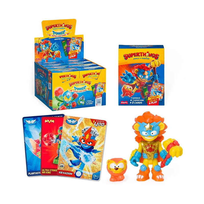 Expositor 8 cajitas Superthings Power Battle Super Card Game