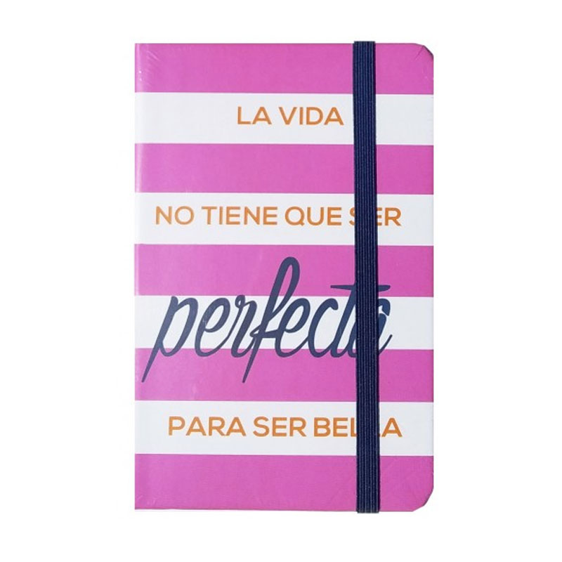 Distribuidor mayorista de Libreta A5 c/cinta lateral Happy Notebook - La vida