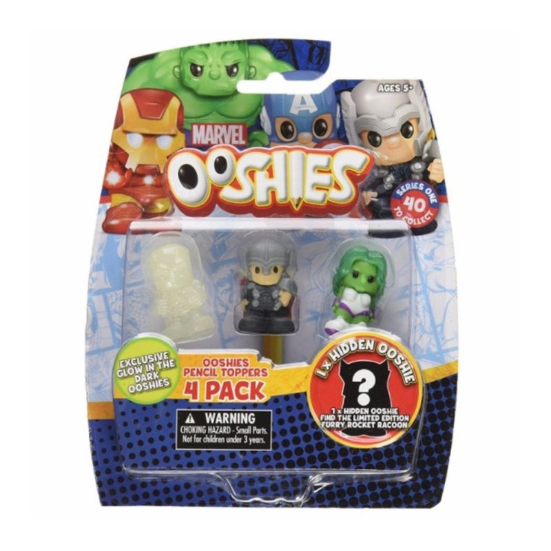 Distribuidor mayorista de Pack 4 figuras Ooshies Superheroes Marvel