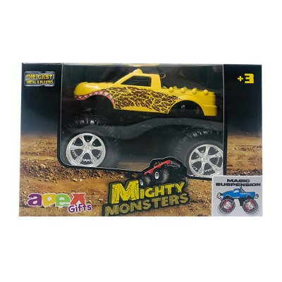 Miniatura vehículo Mighty Monsters Truck Die-Cast - amarillo