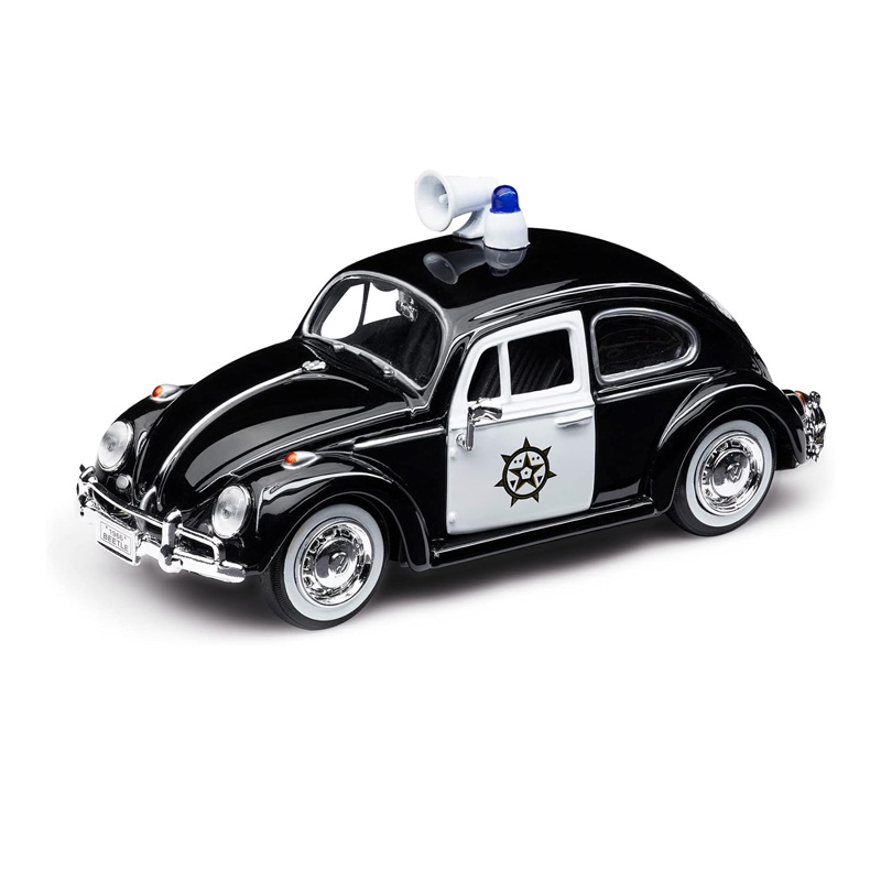 Miniatura vehículo Volkswagen 1966 Classic Beetle Police Die-Cast 1:24