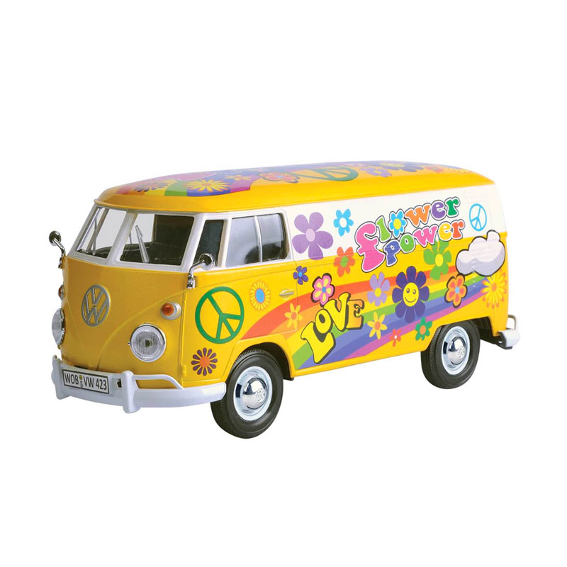 Distribuidor mayorista de Miniatura vehículo Volkswagen Delivery Van Flower Power Die-Cast 1:24