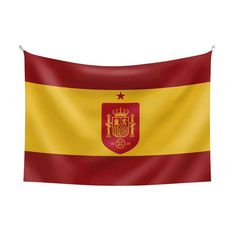 Distribuidor mayorista de Bandera España con escudo Selección Española RFEF 90x120cm
