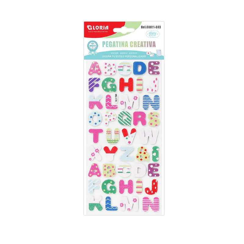 Pegatinas creativas 3D Letras