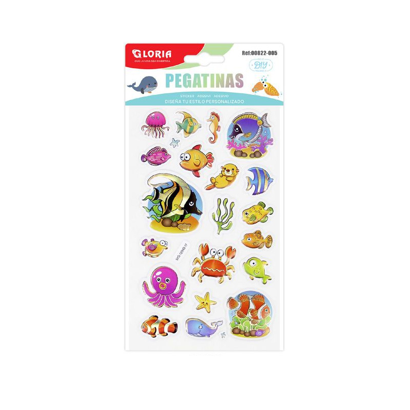 Pegatinas 3D Animales Océano