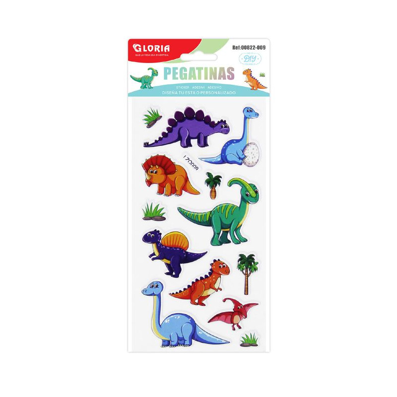 Pegatinas 3D Dinos