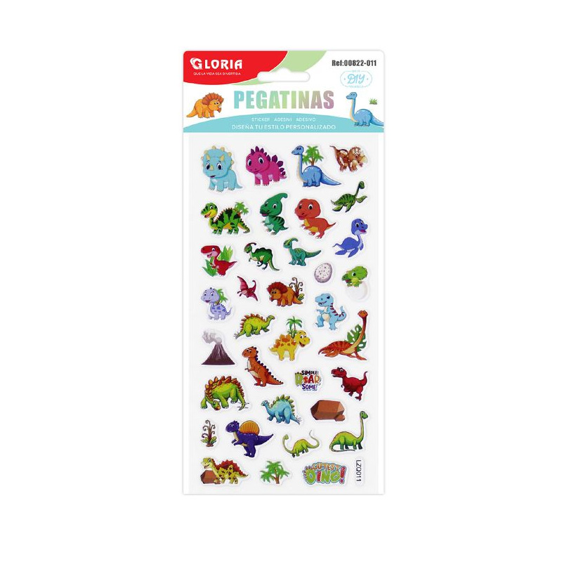 Pegatinas 3D Dinosaurios Roar