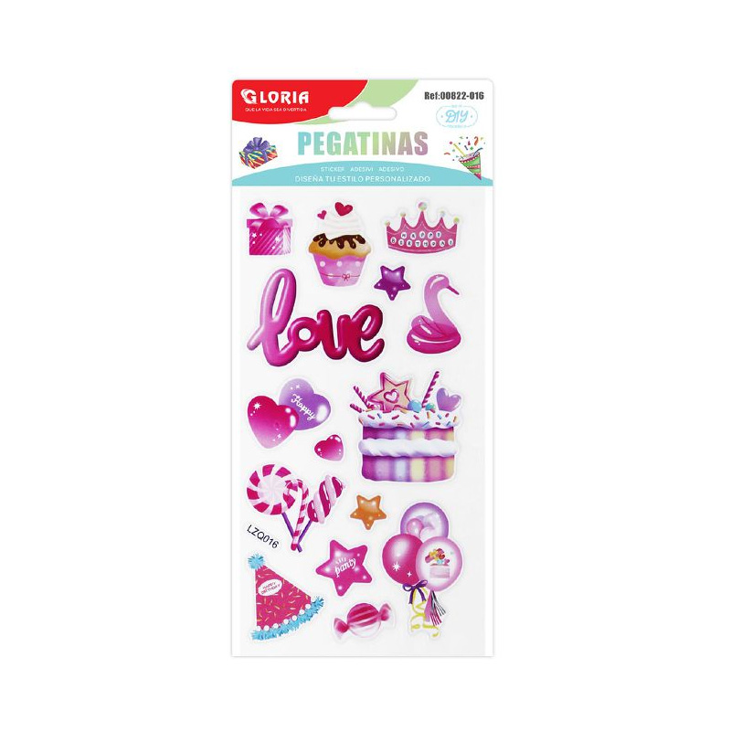 Pegatinas 3D Fiesta