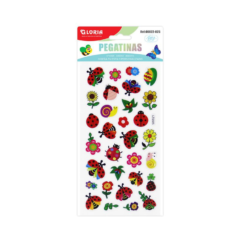 Pegatinas 3D Mariquitas