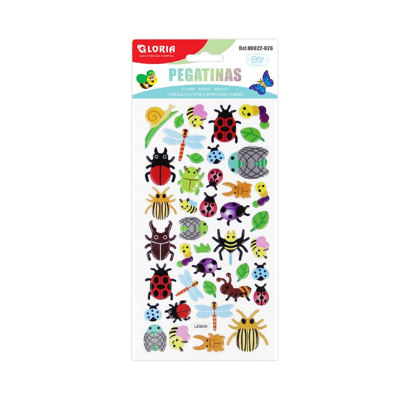Pegatinas 3D Insectos