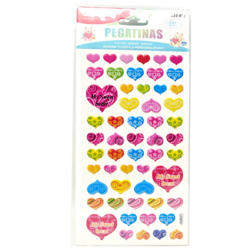 Pegatinas 3D Corazones My Sweet Heart Ref. 00822-072