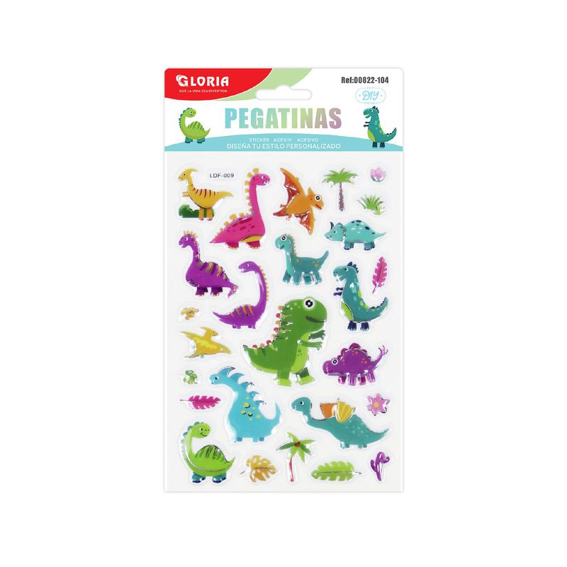 Pegatinas 3D Dinosaurio
