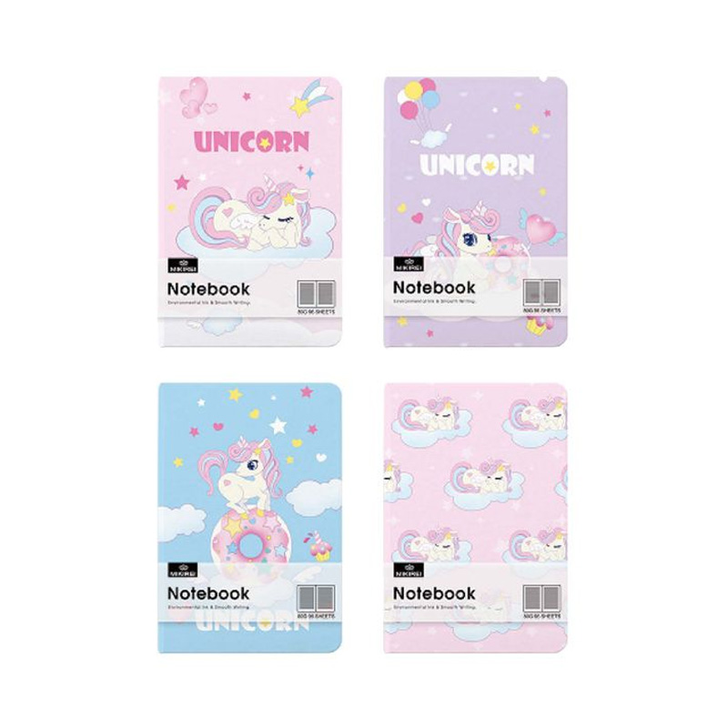 Libreta A6 c/goma Unicornios